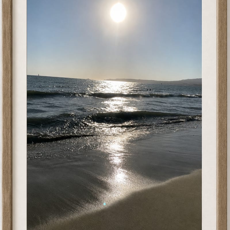 Framed Print of Moon over Bucerias